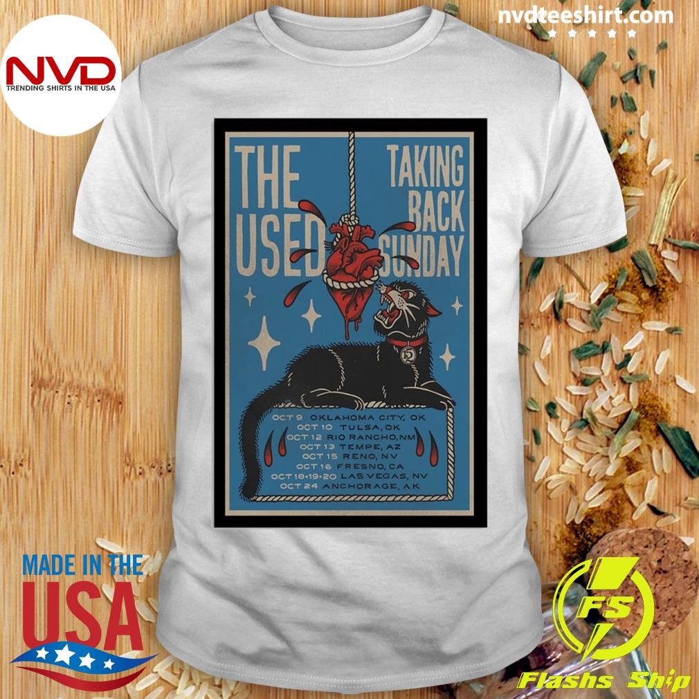 The Used and Taking Back Sunday October Tour 2024 Shirt