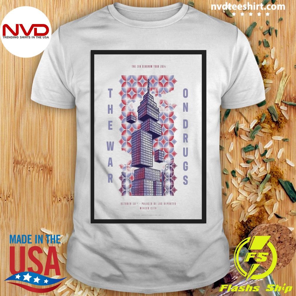 The War On Drugs October 10, 2024 Palacio de los Deportes Mexico City Shirt