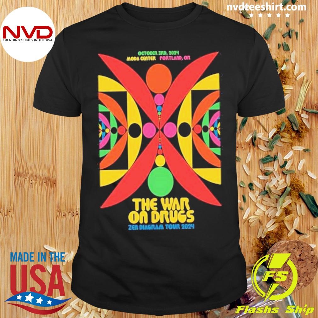 The War On Drugs October 3 2024 Live At Moda Center, Portland Or Band Event Shirt