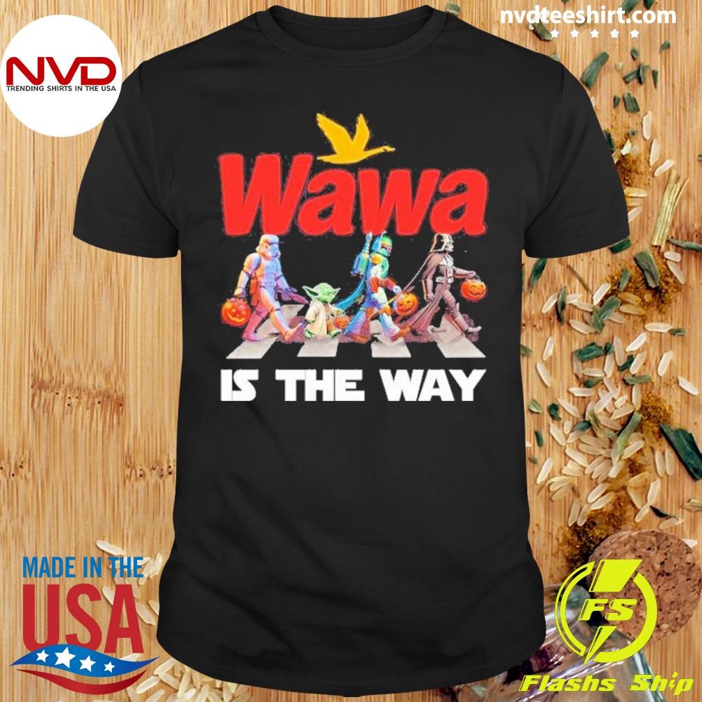 The Way Halloween Star Wars Characters Abbey Road Wawa Is 2024 Shirt