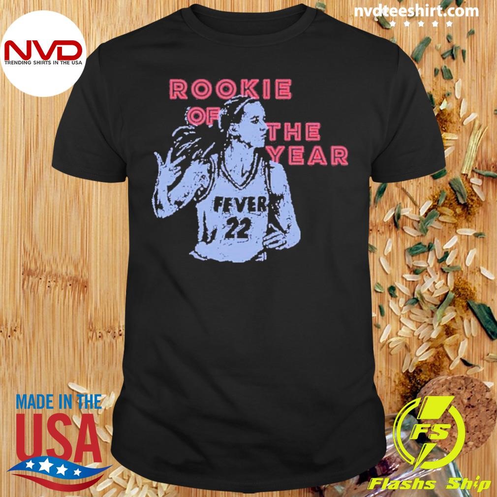 The Year Caitlin Clark Round21 Navy 2024 Wnba Rookie Of Shirt