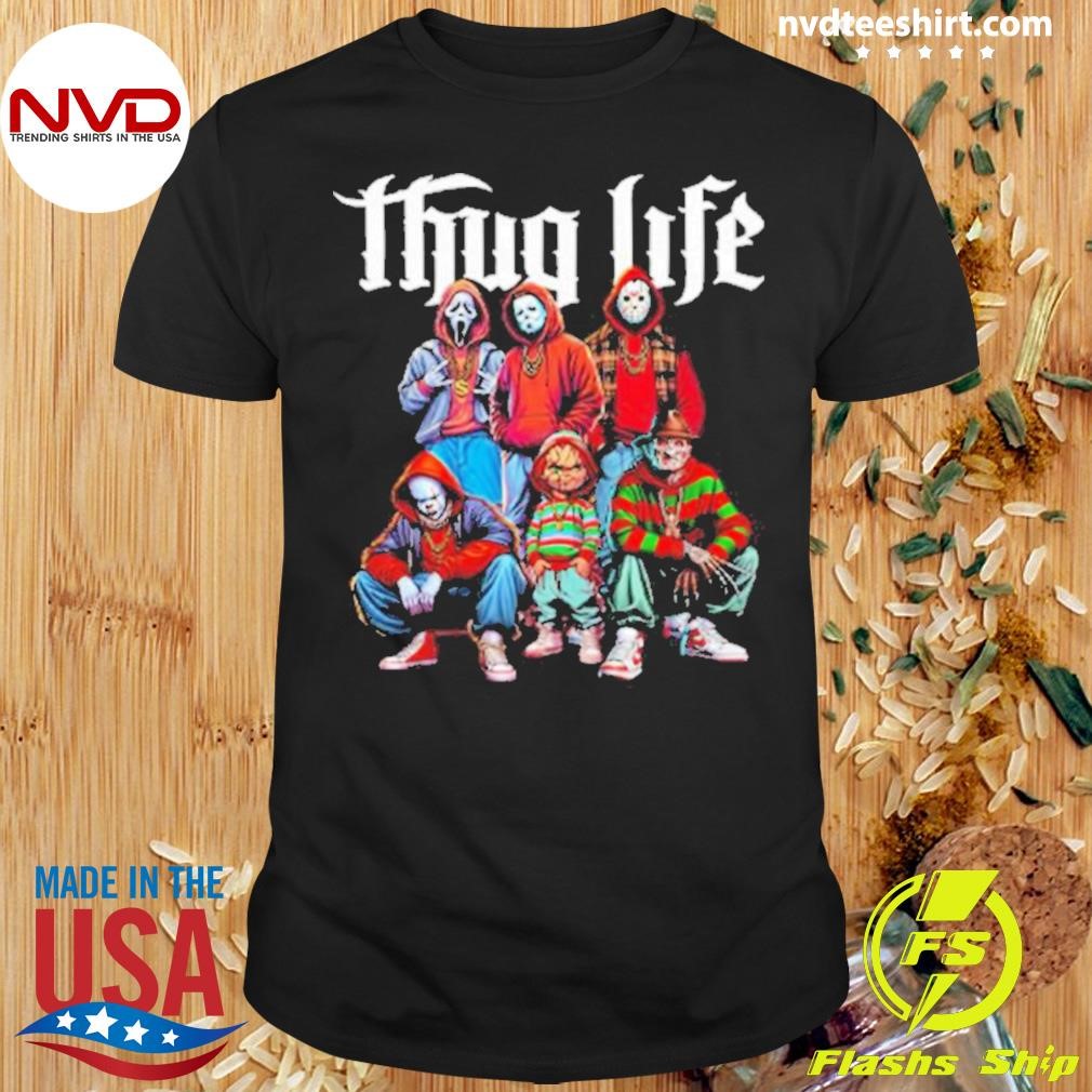 Thug Life Horror Movie Characters 2024 Shirt