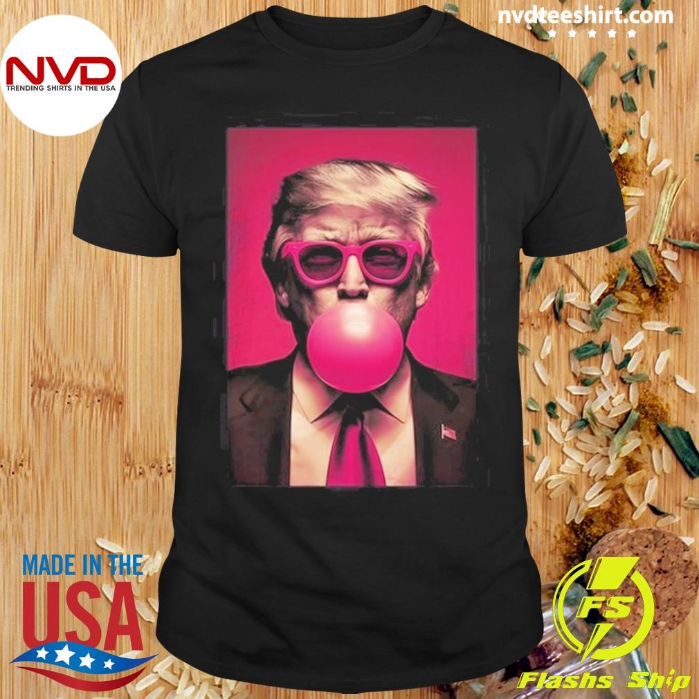 Tiffany Gomas Wearing Trump Bubble Gum 2024 Shirt