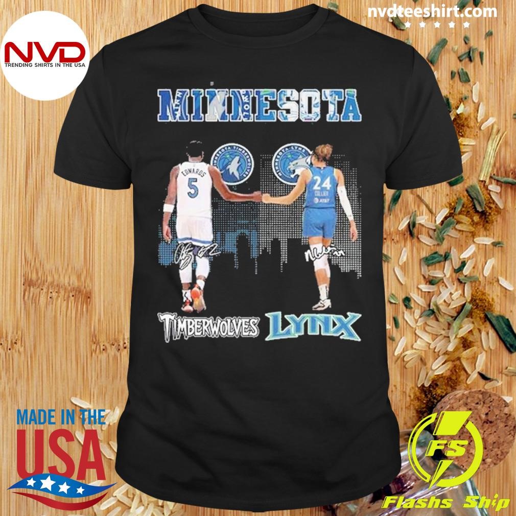 Timberwolves Anthony Edwards Minnesota Lynx Napheesa Collier 2024 Shirt