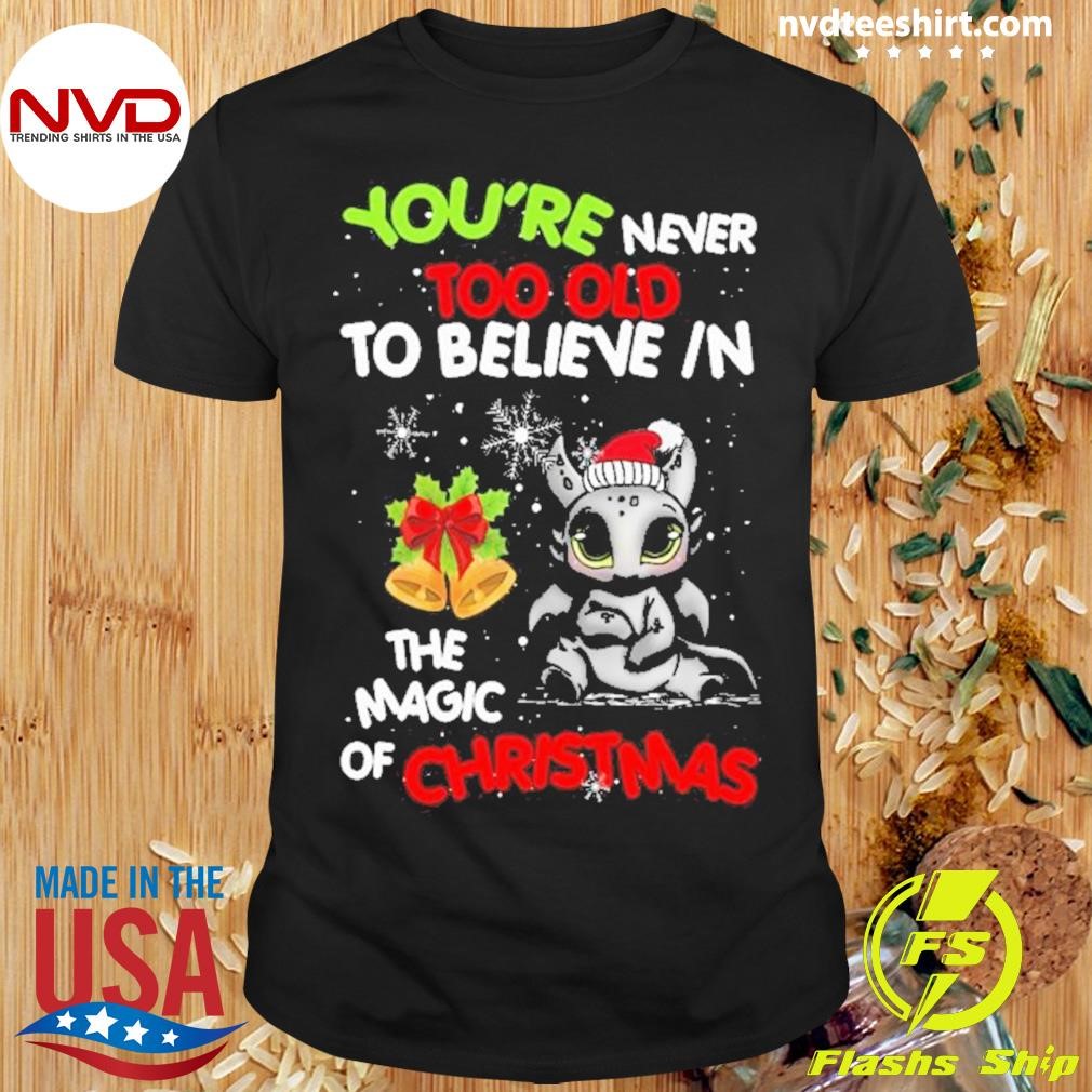 Toothless You’re Never Too Old To Believe In The Magic Of Christmas 2024 Shirt