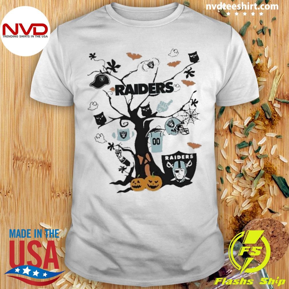 Tree Halloween Las Vegas Raiders Nfl Team 2024 Shirt