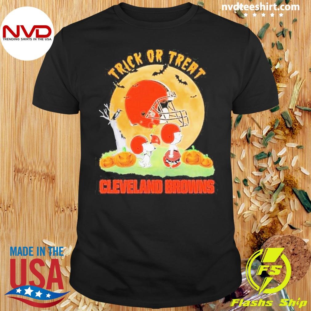 Trick Or Treat Cleveland Browns Halloween 2024 Shirt