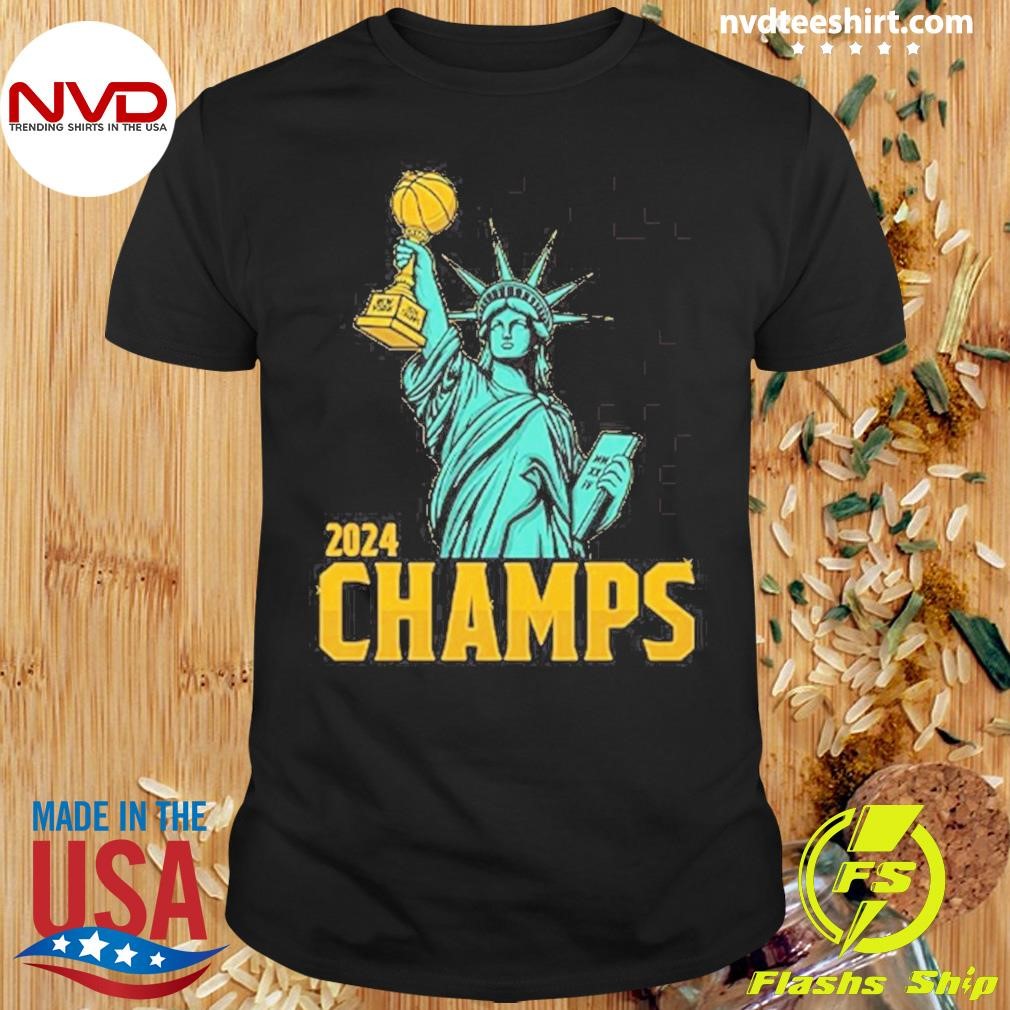 Statue Of Liberty New York Liberty 2024 Wnba Champs Shirt