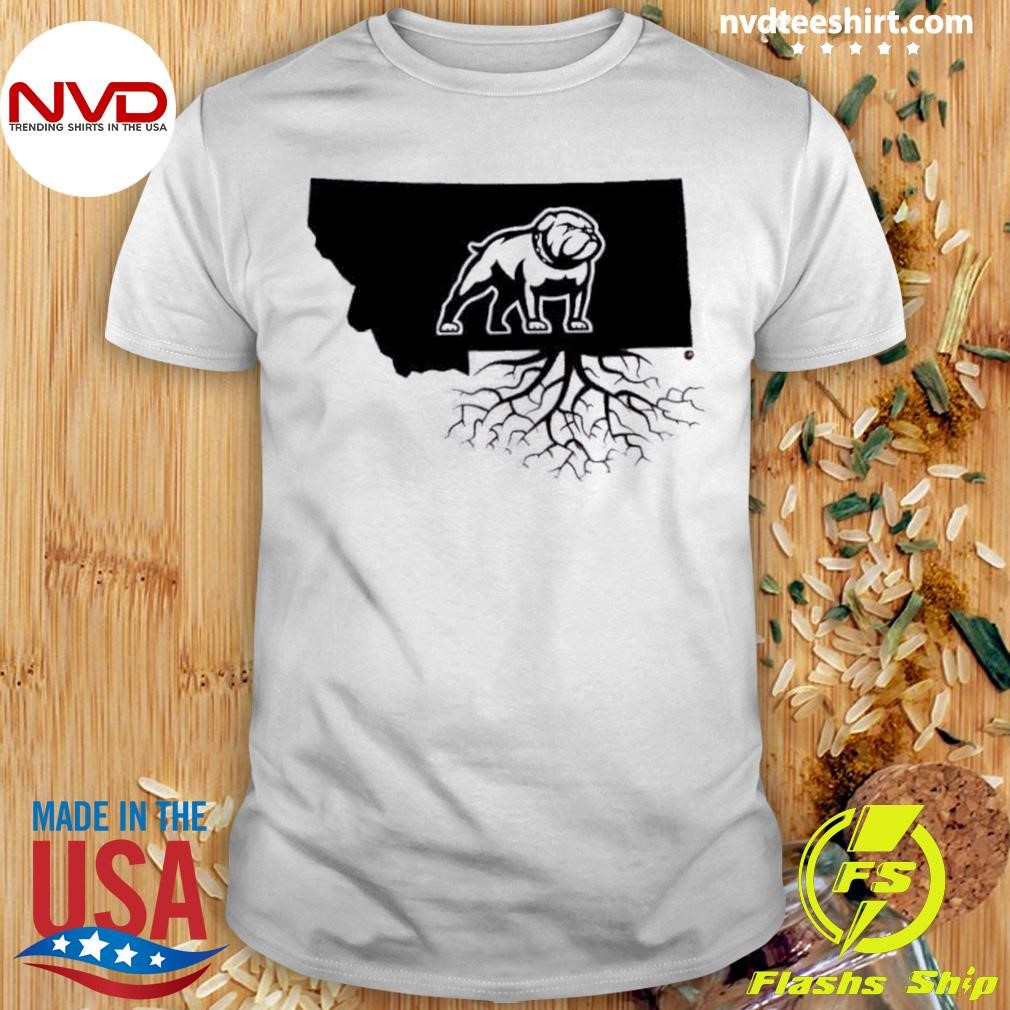 USA Western University Bulldog Montana Map Tree Roots 2024 Shirt