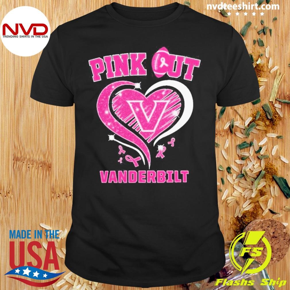 Vanderbilt Commodores Pink Out Ncaa Pink Ribbon 2024 Shirt