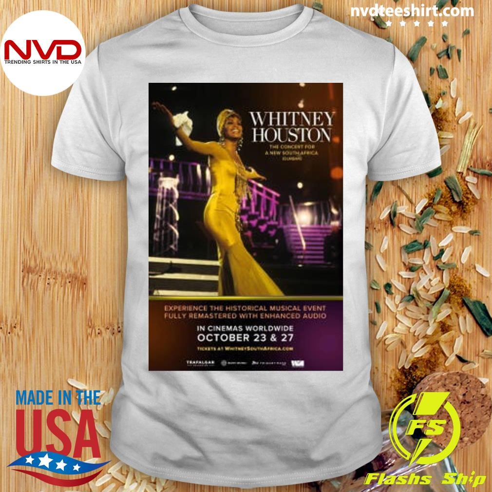 Whitney Houston The Concert For A New South Africa Durban 2024 Shirt