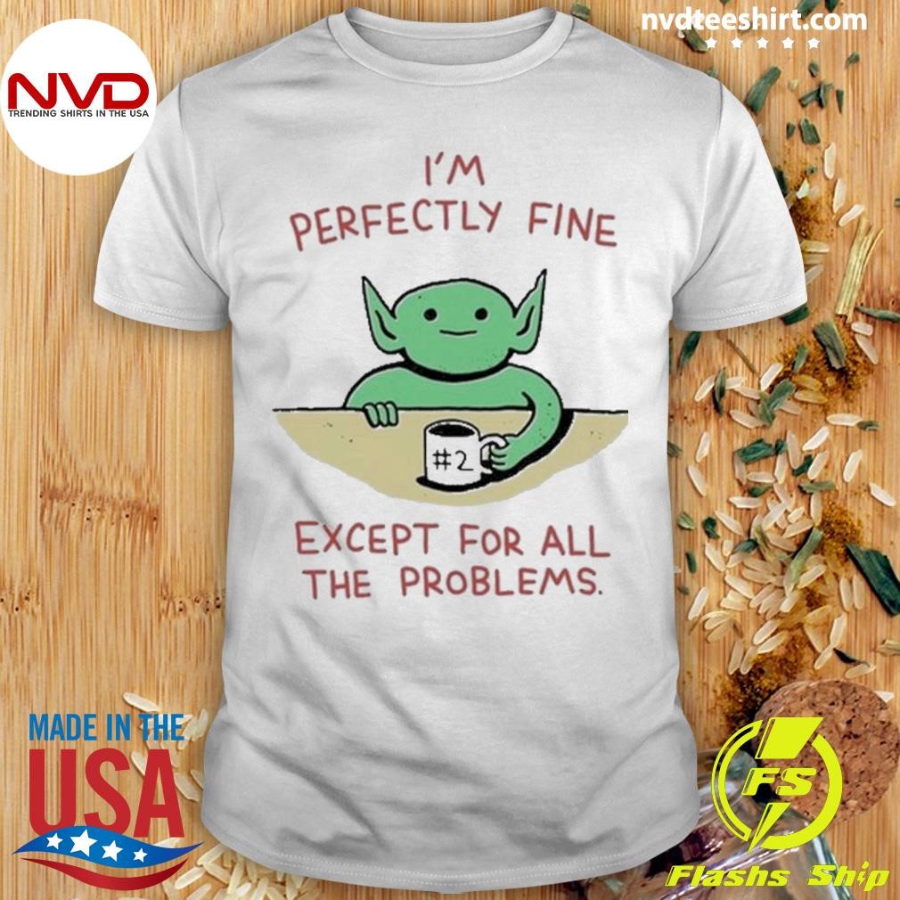 Wizard Of Barge I’m Perfectly Fine Except For All The Problems 2024 Shirt