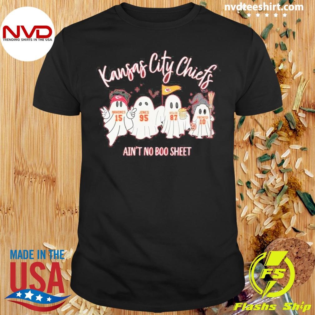 Women’s Kc Chiefs Ain’t No Boo Sheet Print 2024 Shirt