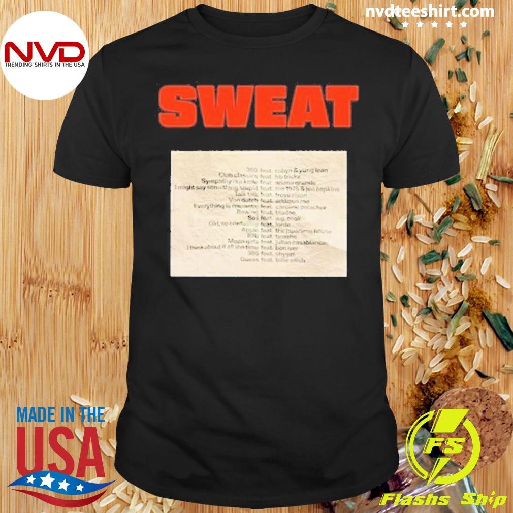 Xcx Source Sweat Logo The Crumpled Up Set List 2024 Shirt