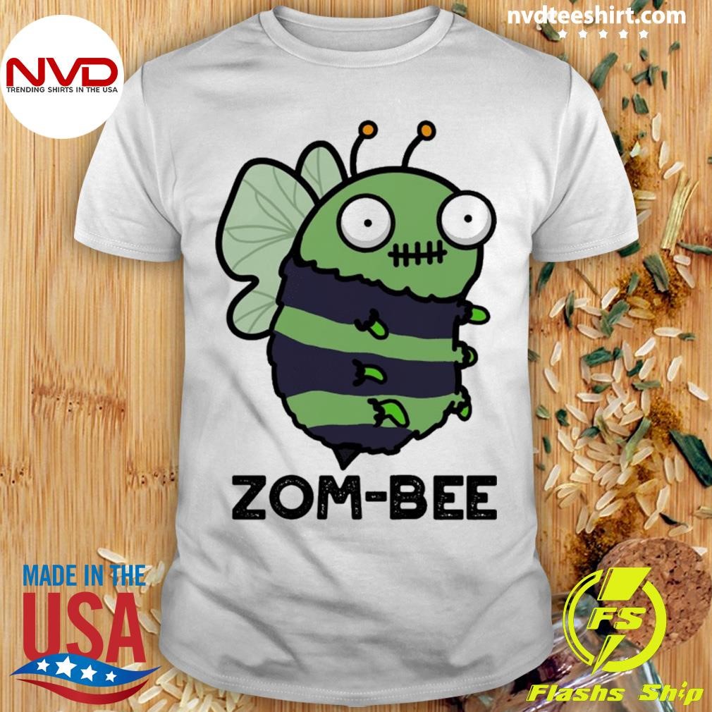 Zom-Bee Cute Halloween Zombie Bee Pun Shirt