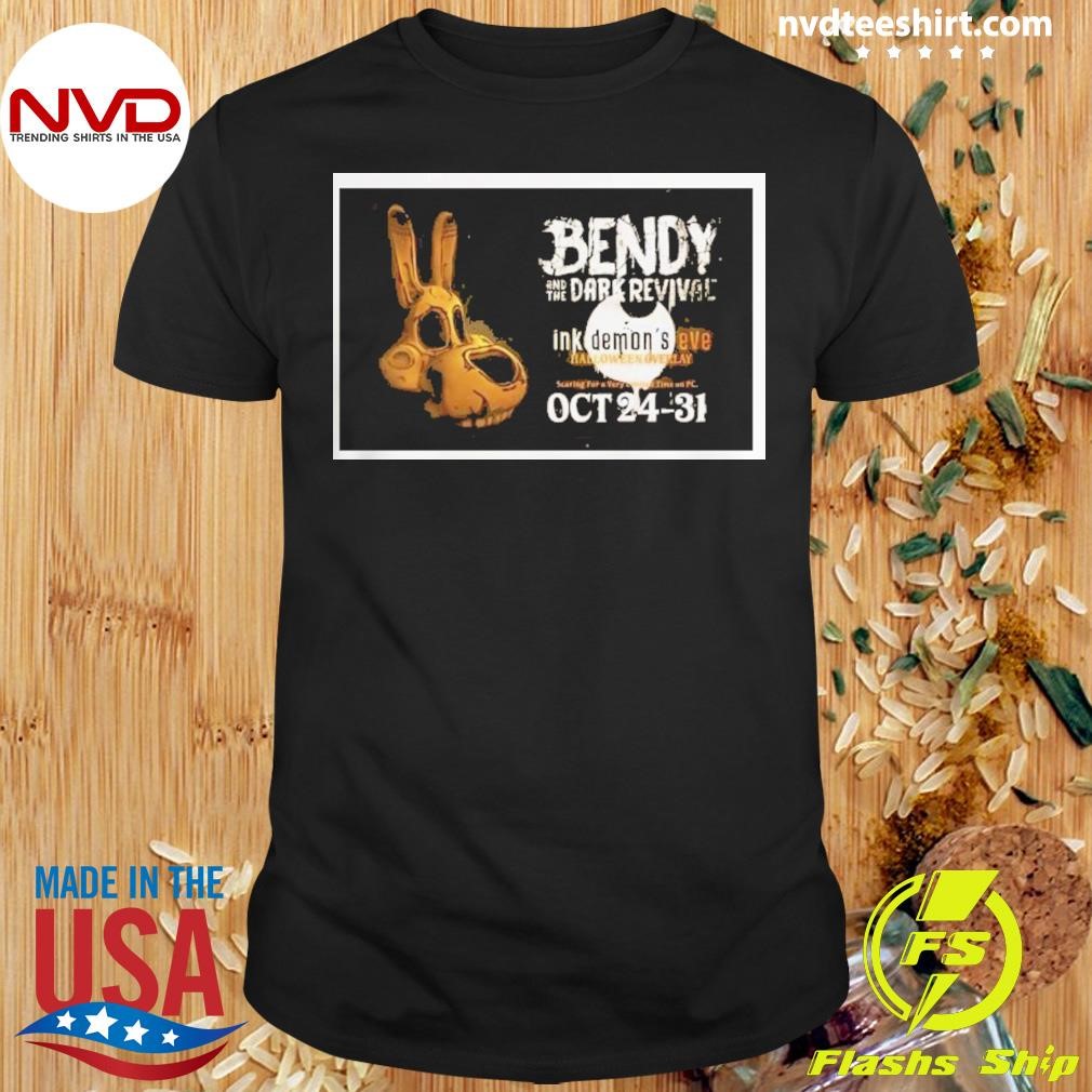 Bendy And The Dark Revival Eve Halloween Overlay Oct 24-31 2024 Shirt