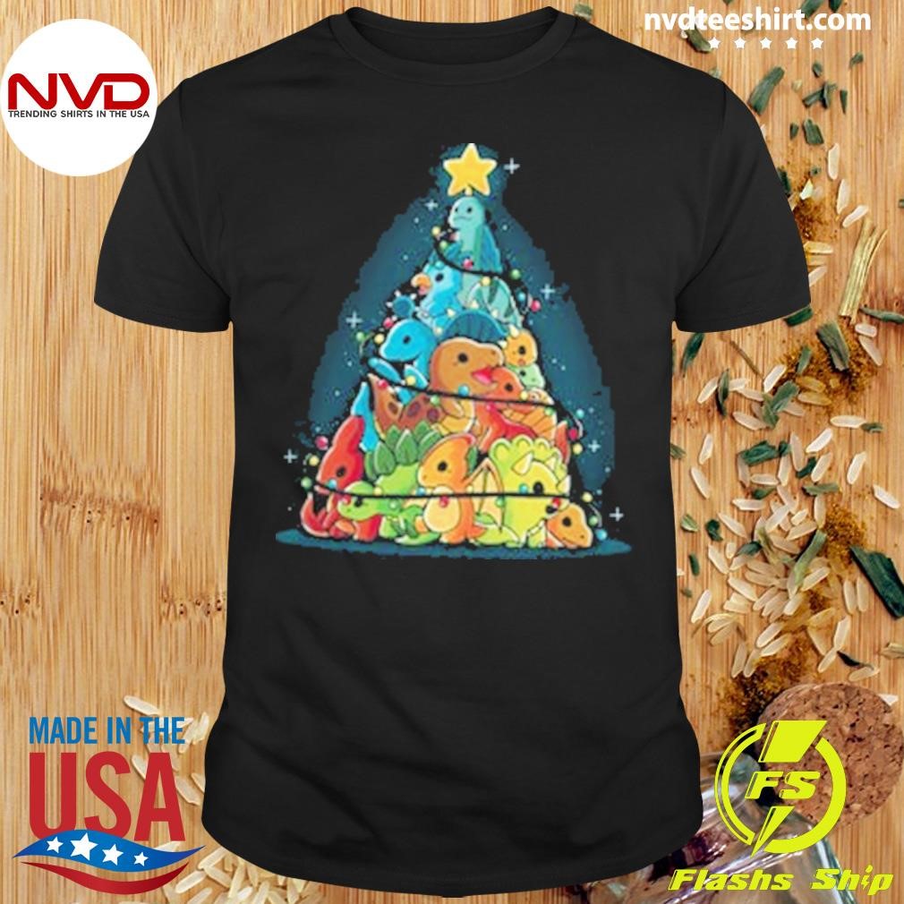 2024 Christmas Tree Dinosaurs Shirt