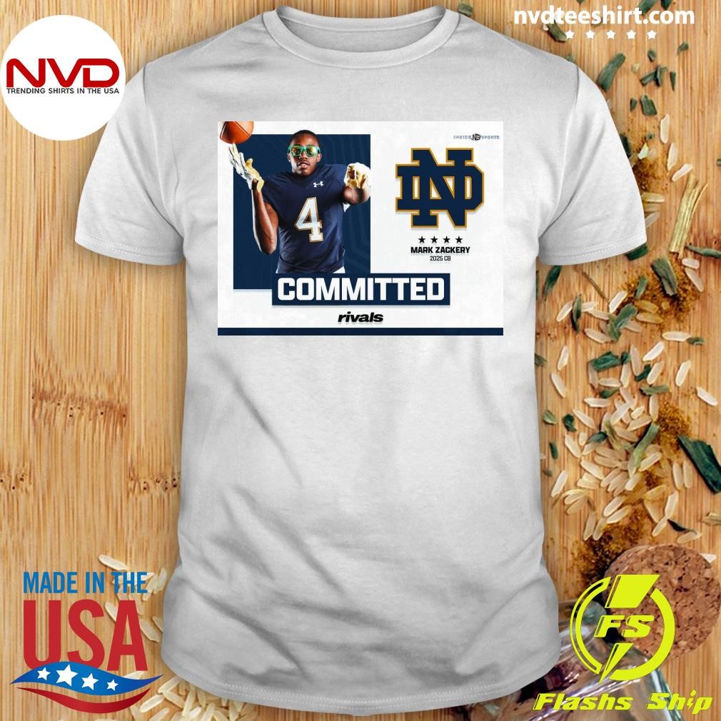 2025 Rivals250 Cb Mark Zackery Commits To Notre Dame Football Shirt