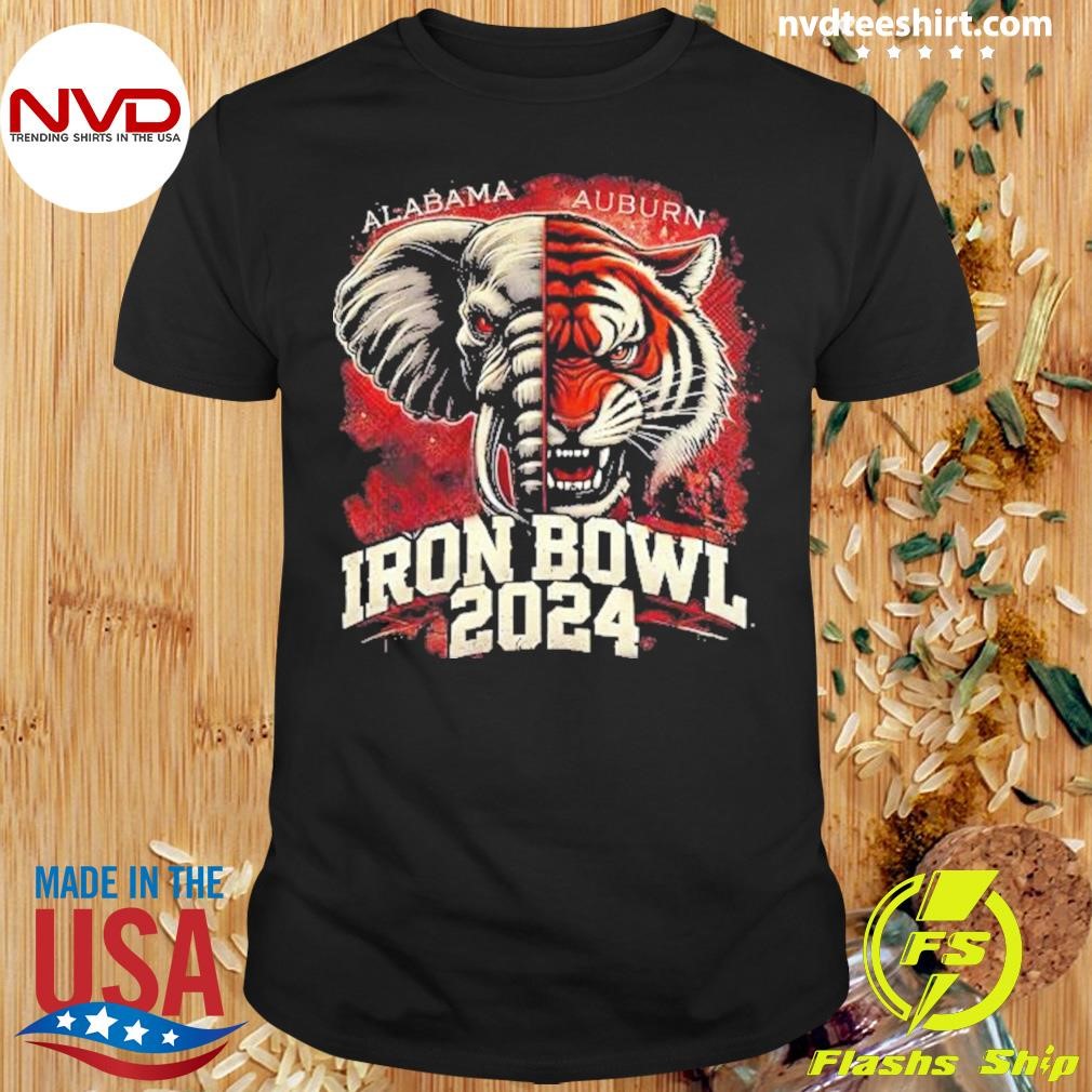 Alabama Crimson Tide Vs. Auburn Tigers 2024 Iron Bowl Showdown Shirt