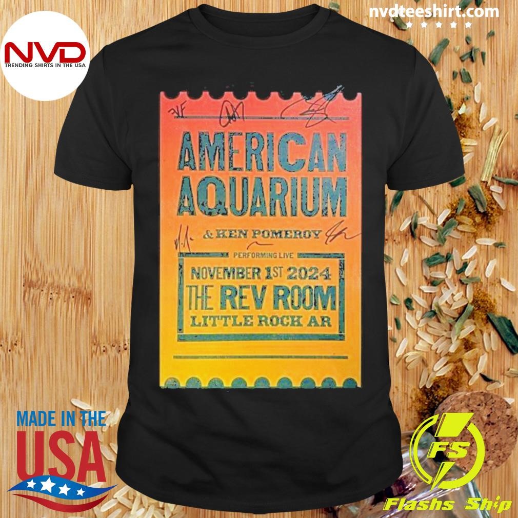 American Aquarium Little Rock, AR The Rev Room November 1 2024 Concert Shirt