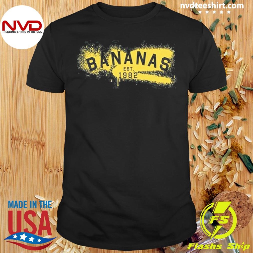 Bananas Est 1982 Graffiti Shirt