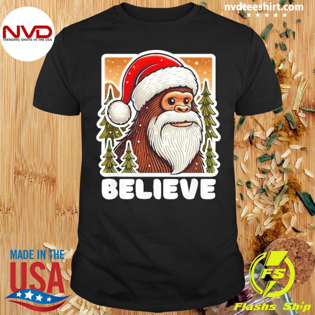 Bigfoot Believer Christmas 2024 Shirt