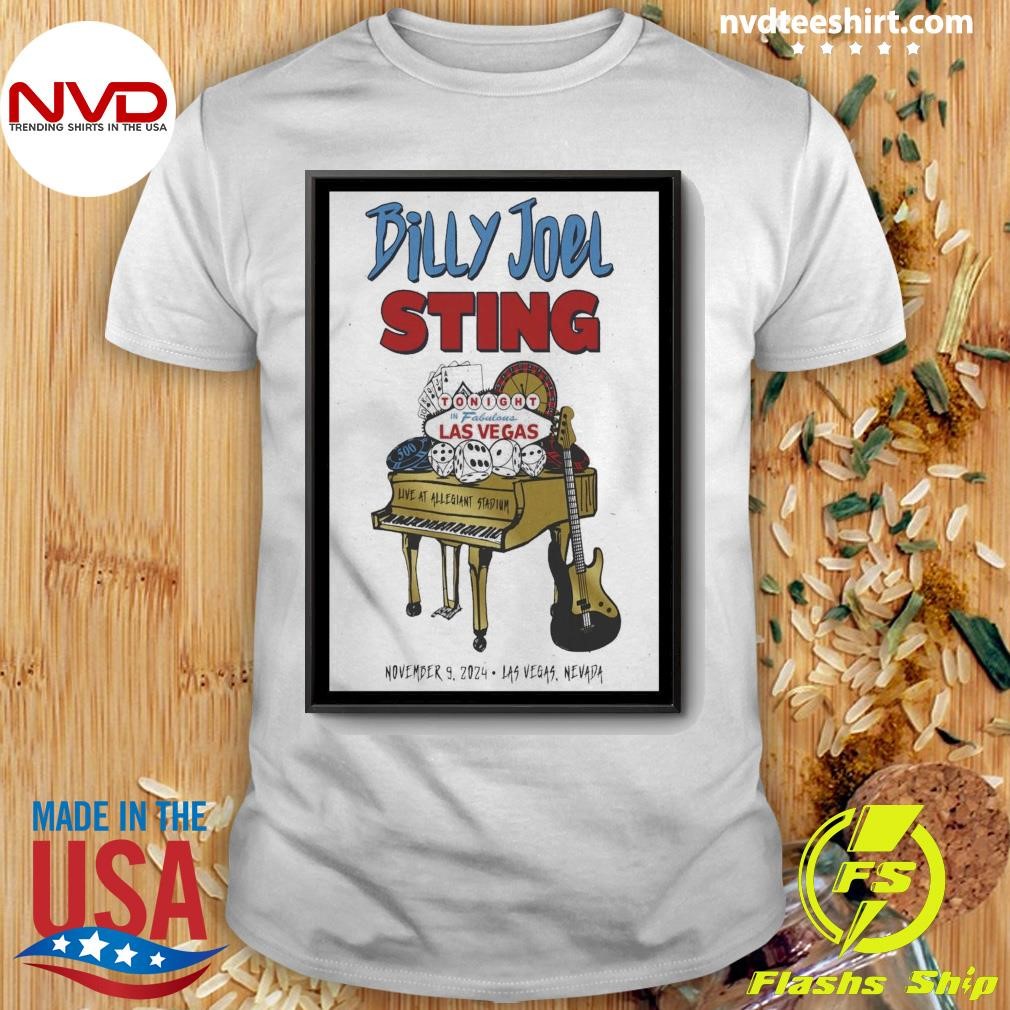 Billy Joel & Sting Concert Allegiant Stadium, Las Vegas, NV Nov 9, 2024 Shirt