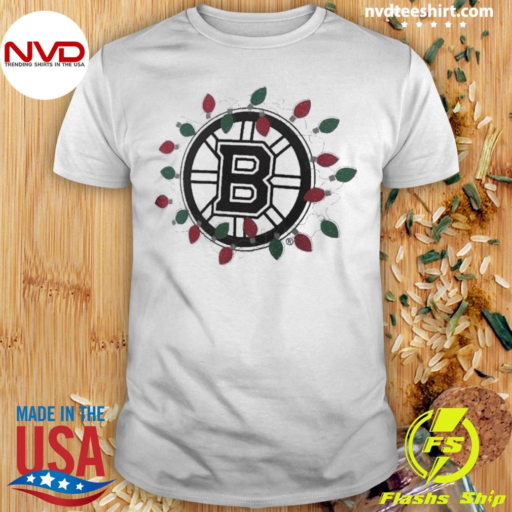 Boston Bruins Christmas Light Shirt