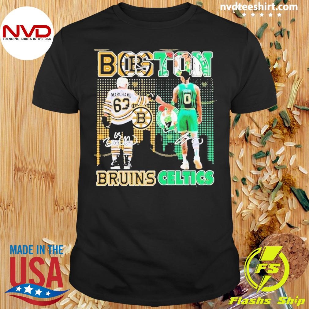 Boston Bruins x Boston Celtics Signature Shirt