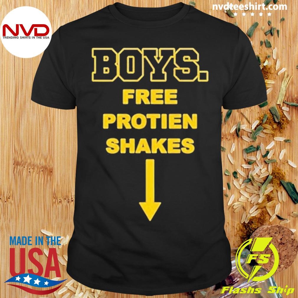 Boys Free Protien Shakes Shirt