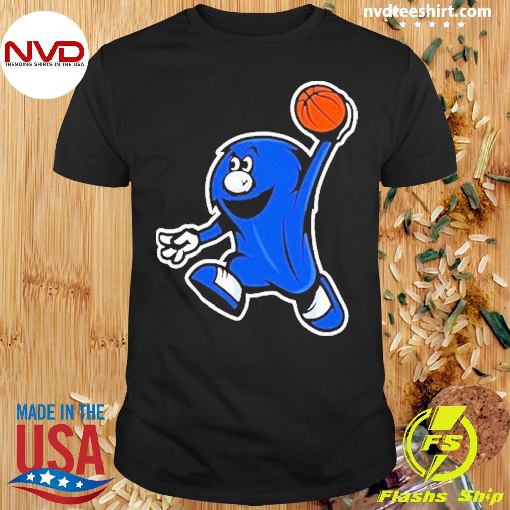 Brian Hicks Xavier Musketeers Blue Basketball Blue Blob Shirt