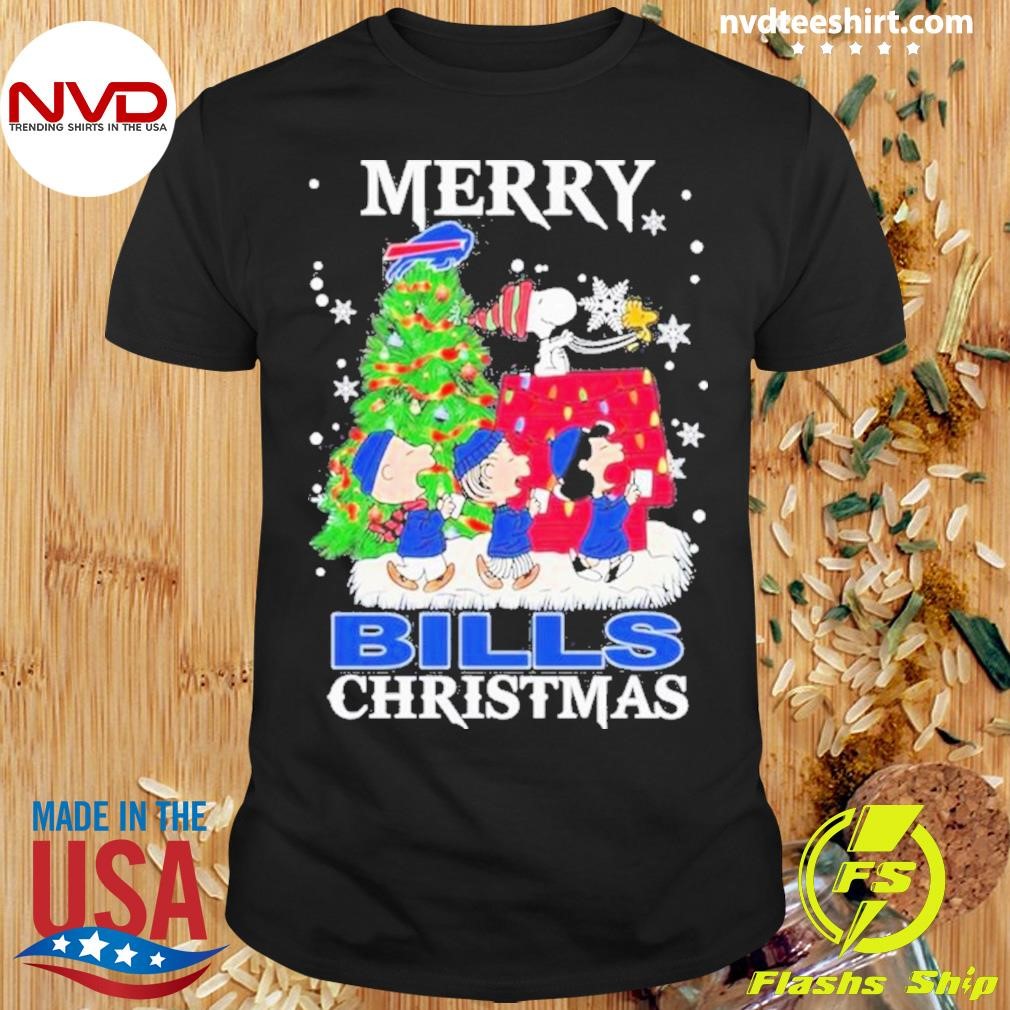 Buffalo Bills Merry Bill Mafia Christmas 2024 The Memories Of Snoopy Shirt