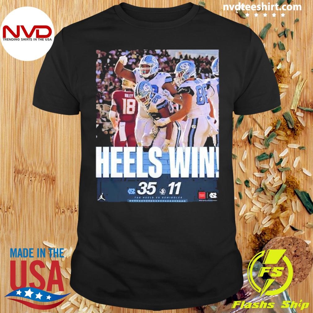 Carolina Tar Heels 35-11 Wins Seminoles Football 2024 Game Final Score Shirt