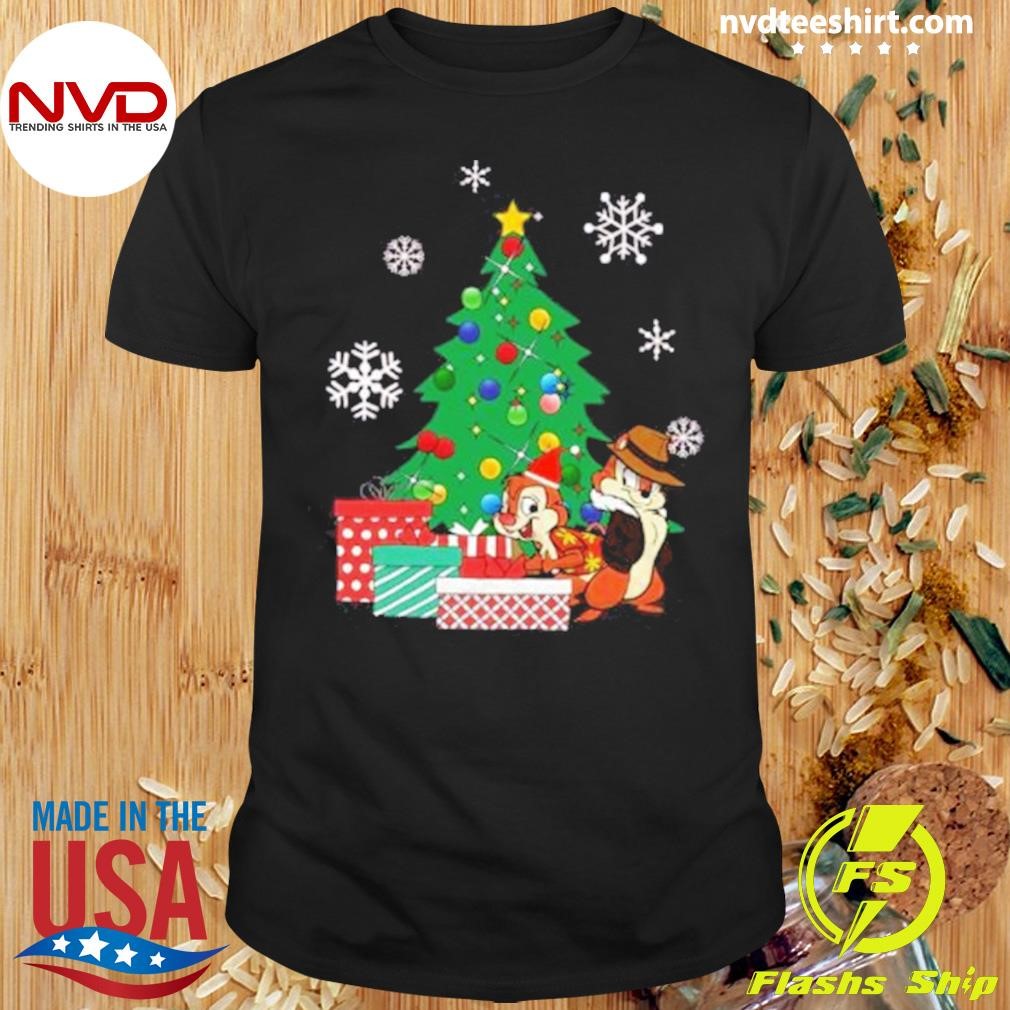 Chip N Dale Around The Christmas Tree 2024 Shirt