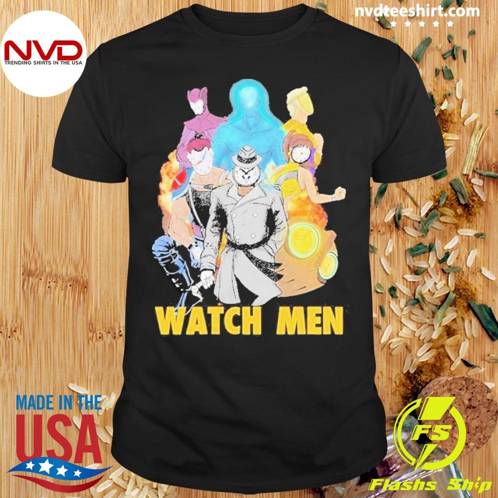 Clock Watch Men Shirt