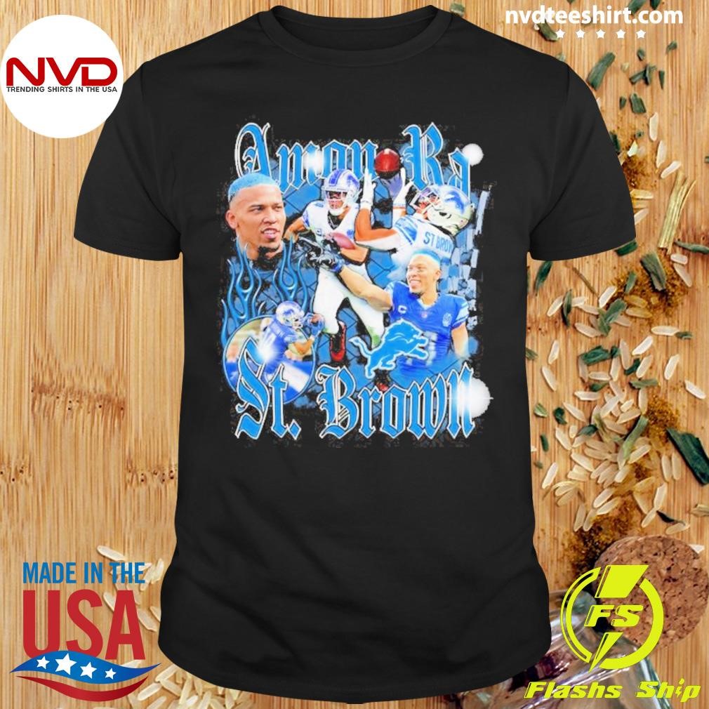 Detroit Lions Amon-Ra St. Brown Notorious Player Graphic Shirt