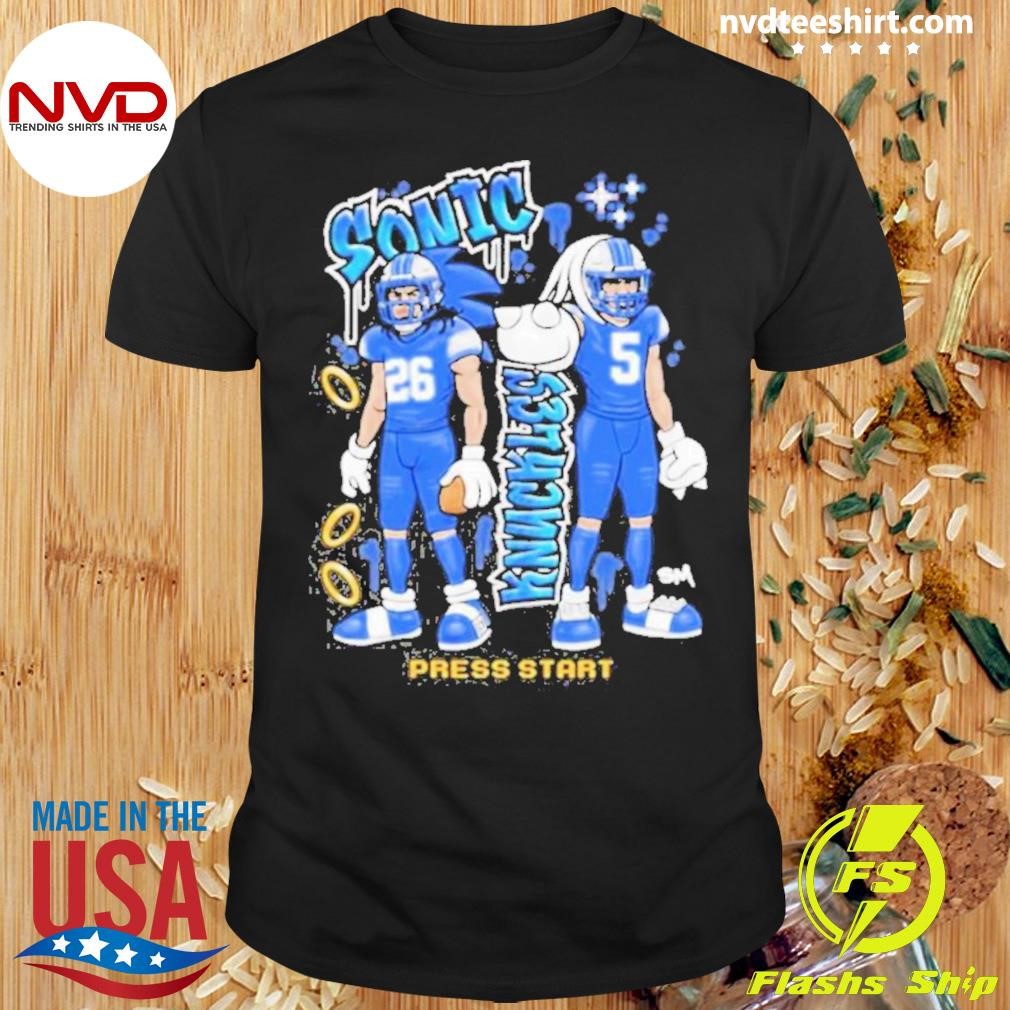 Detroit Lions & Knuckles Press Start 2024 Shirt