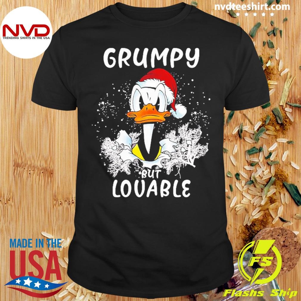 Donald Duck Grumpy But Lovable Christmas 2024 Shirt