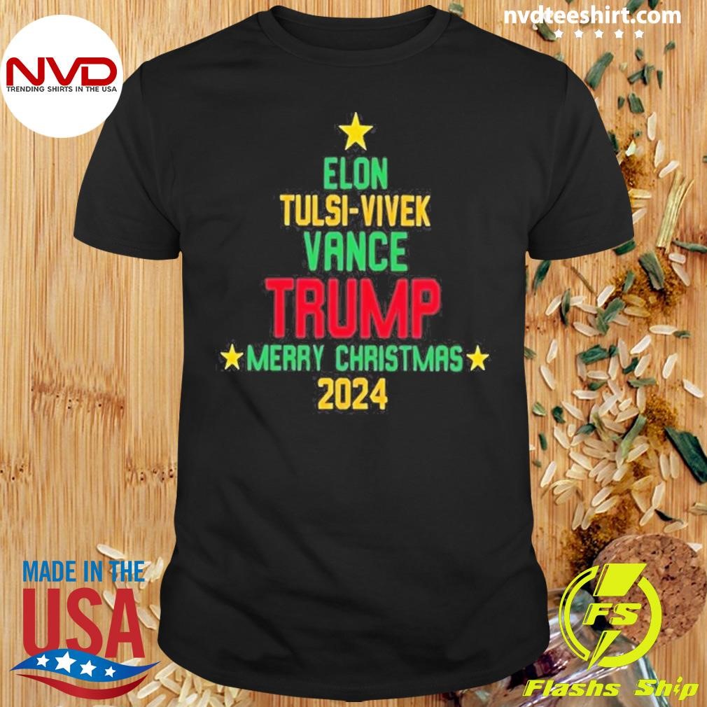 Elon Tulsi-Vivek Vance Trump Merry Christmas 2024 Shirt