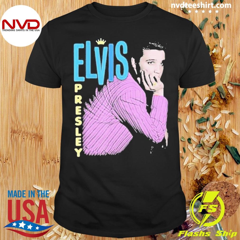 Elvis Presley Retro Portrait Pullover Shirt