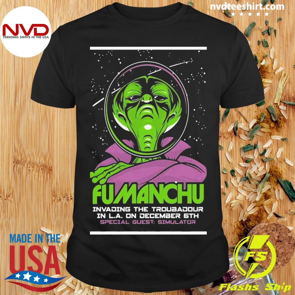 Fu Manchu At Troubadour In West Hollywood, Ca On December 6 2024 Shirt