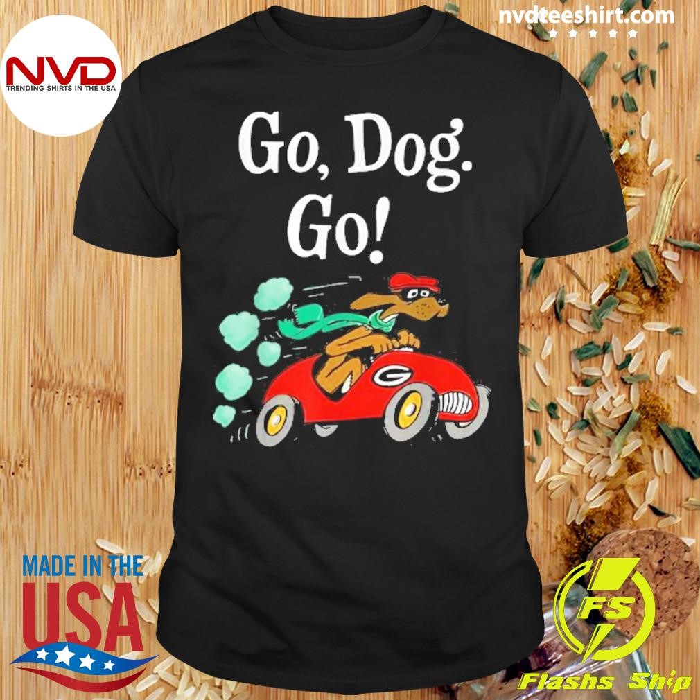 Georgia Bulldogs Driving Car Go Dog Go 2024 Shirt