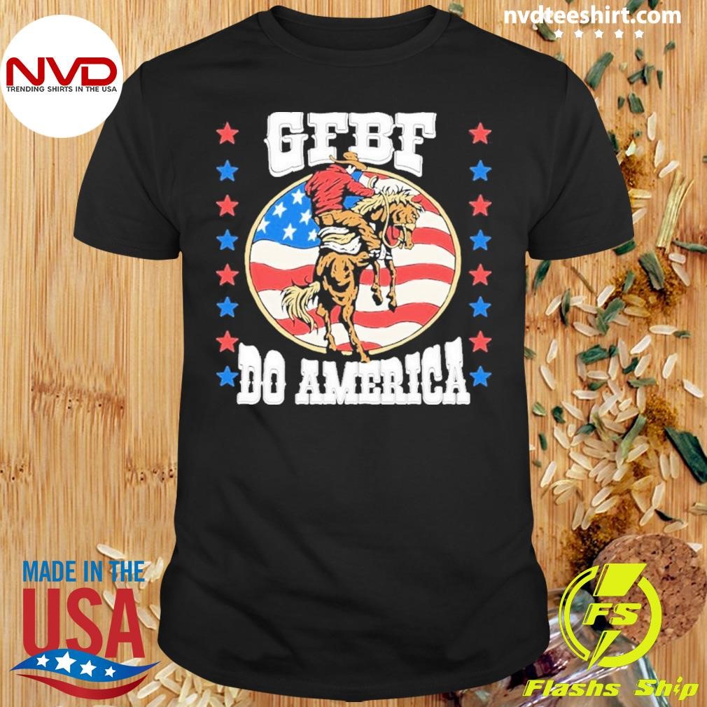 Gf Bf Do House American Flag Cowboy Shirt