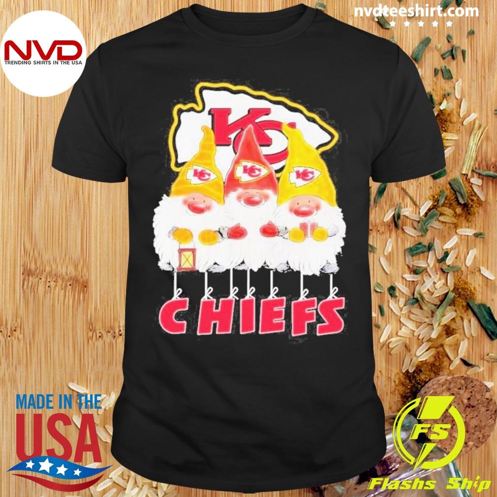 Gnomes Kansas City Chiefs Merry Christmas Shirt