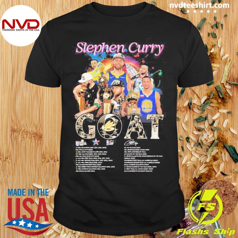 Golden State Warriors Stephen Curry The Goat The Legend Proud Signature Shirt