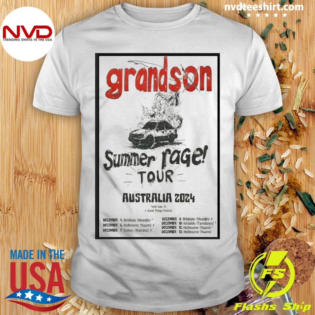 Grandson Summer Rage! Tour Australia Dec 2024 Poster Shirt