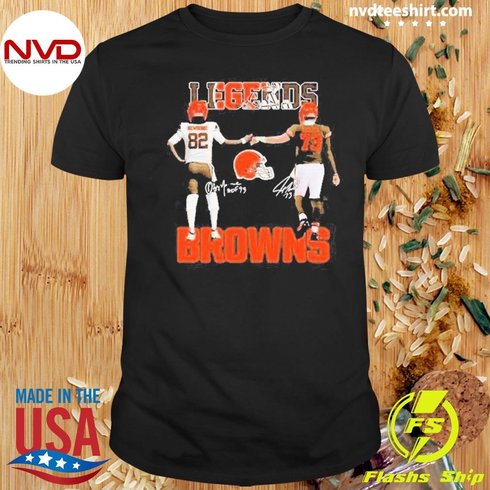 Greg Newsome II And Joe Thomas Legends Cleveland Browns 2024 Shirt