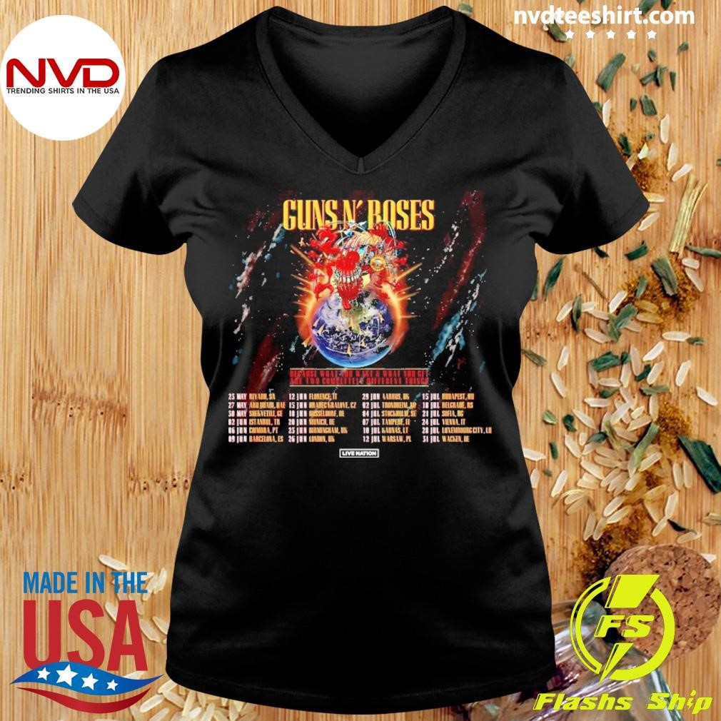 Guns N Roses European And Middle East Tour 2025 Poster Shirt