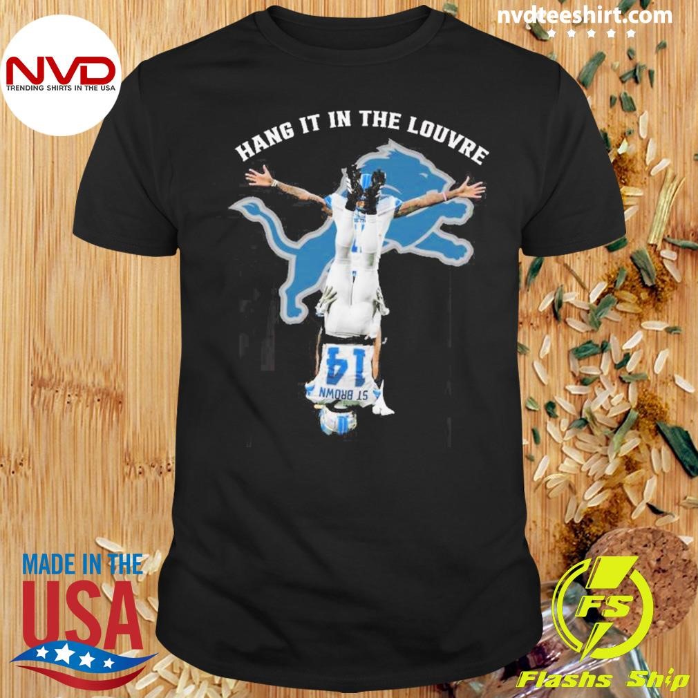 Hang It In The Louvre St Brown Detroit Lions 2024 Shirt