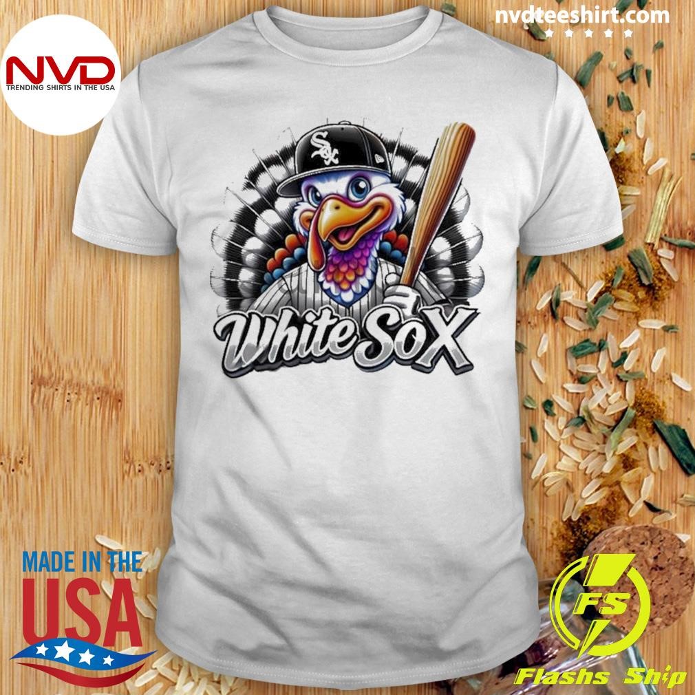 Happy Thanksgiving Boston White Sox Baseball Turkey 2024 Shirt